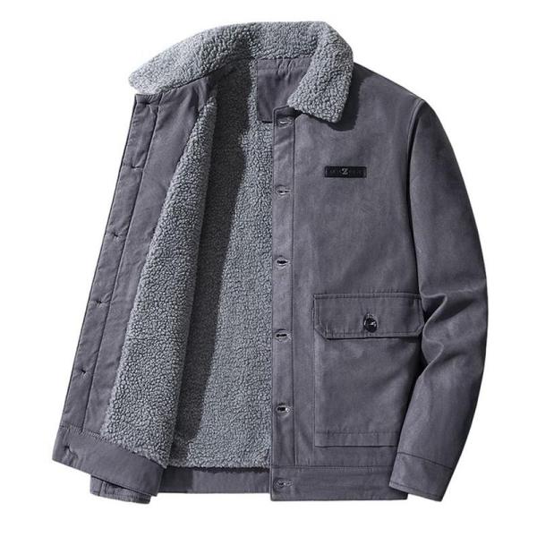 スエードジャケット メンズ 裏起毛 トラッカージャケット デッキ