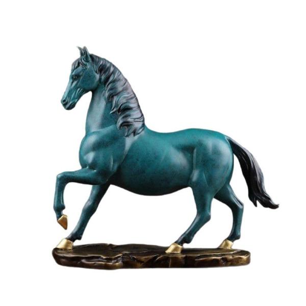 [Release date: December 9, 2025]サイズ：27*9*25cm様々なシーンに最適:本棚、棚、寝室、オフィス、リビングのスタイルアップを真鍮製の馬の置物で。 万能なデザインで、本棚の装飾、棚の装飾に最適で、さまざま...