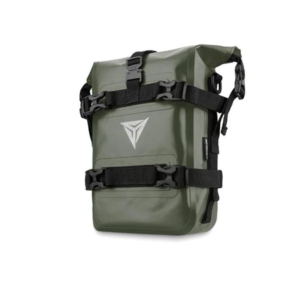 エンジンガードバッグ バイク用 サイドバッグ 防水 大容量 ターポリンサイドバッグ ベルト固定 多機能収納バッグ 取り付け簡単 軽量