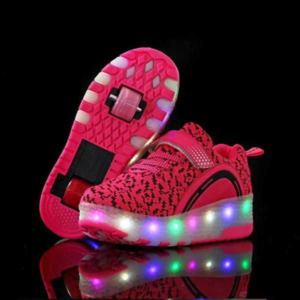 [Release date: June 22, 2024]カラフルなLEDライトの点滅Heelysシューズ、明るい靴を履き、個性を披露し、ファッションと快適さを示す別の夜を披露します。子供用に設計されたアンチキックつま先キャップは、靴の着用...