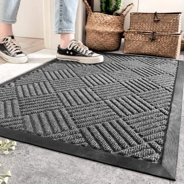 ドアマット 玄関マット 泥落としマット フロアマット キッチンマット 吸水 丸洗い 屋内屋外 業務用 オフィス用品 家庭用 シンプル 廊下