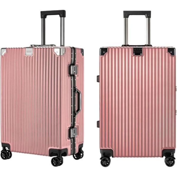 スーツケース 45L キャリーバッグ TSAロック搭載 アルミフレーム 超