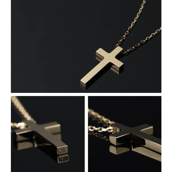 18�� �l�b�N���X �N���X �傫�� �\���� k18 18k �S�[���h ���f�B�[�X �V���v�� ������� �u�����h ����� necklace 30�� 40�� �n���h���C�h ������ ���� ���i�摜2