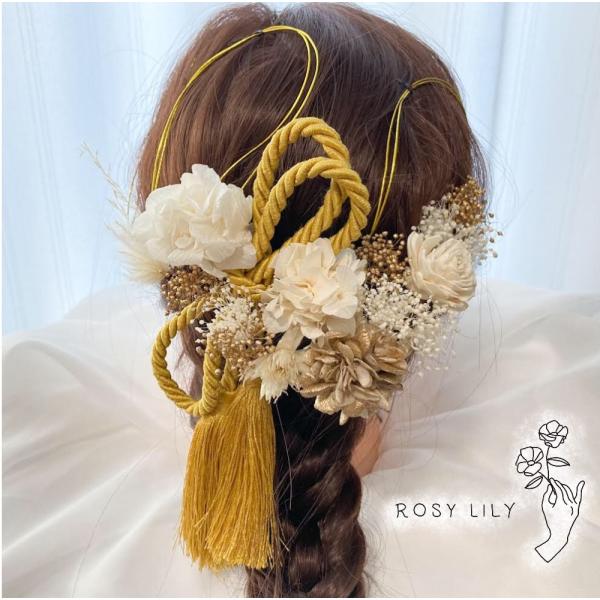 MAR様 自然花 髪飾り アイビー 卒業 入学 ウエディング ブライダル