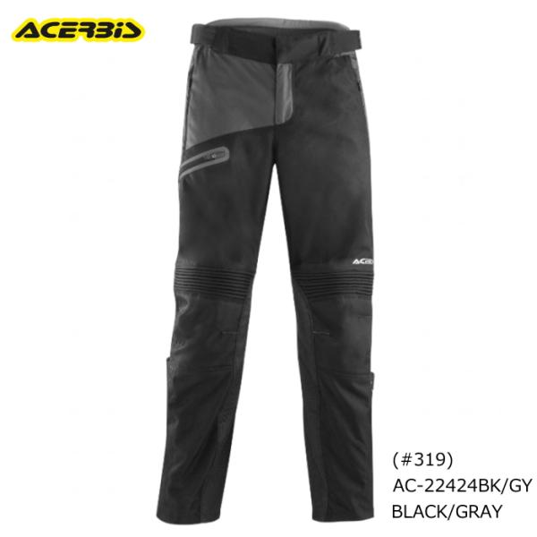 ACERBIS AC-22424BK/GY アチェルビス BAGGY PANTS (BLACK/GRAY、ブラック/グレー / #319) バギーパンツ バイク ライディングパンツ オフロード エンデューロ