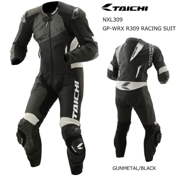 RSタイチ NXL309 GP-WRX R309 RACING SUIT (GUNMETAL/BLACK) レーシングスーツ (ガンメタ/ブラック) バイク RS TAICHI アールエスタイチ