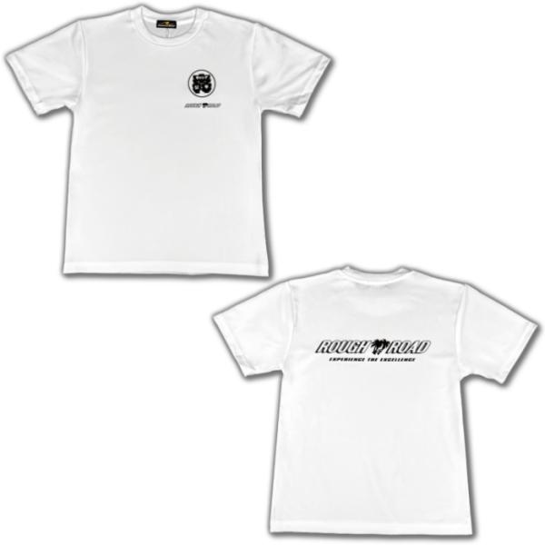 サイズ交換可能 ラフアンドロード RR1008M ラフ ドライTシャツ 森キャンプ公平 (ホワイト) バイク 吸汗・速乾 ROUGH＆ROAD ラフ＆ロード