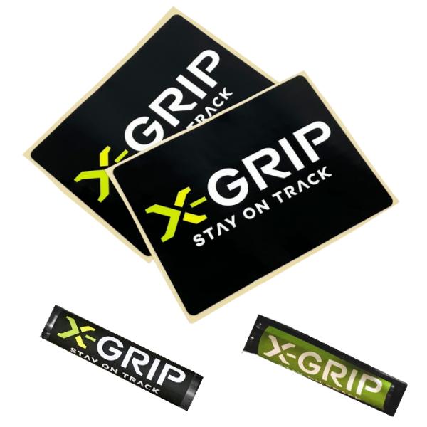 X-GRIP エックスグリップ フォークステッカーセット (2枚入り) バイク