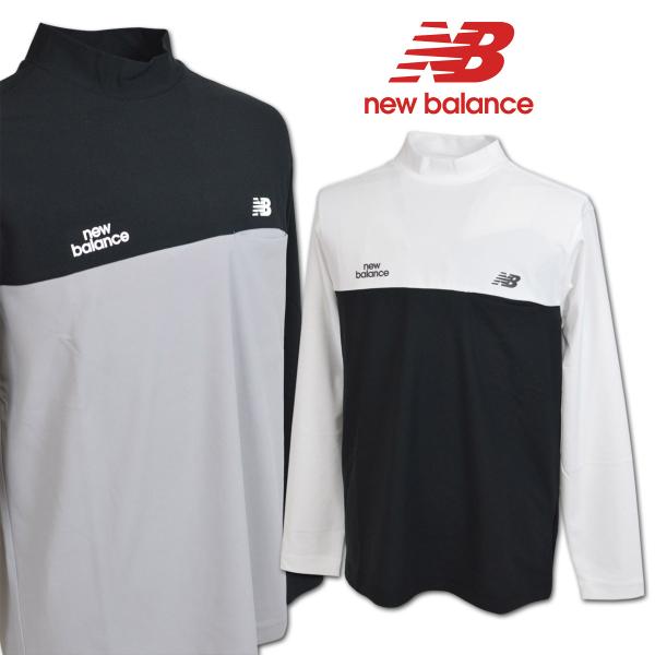 ニューバランス 長袖ハイネックシャツ ゴルフ ゴルフウェア new balance メンズ 秋冬用 白 黒 グレー M L LL 012-6267001