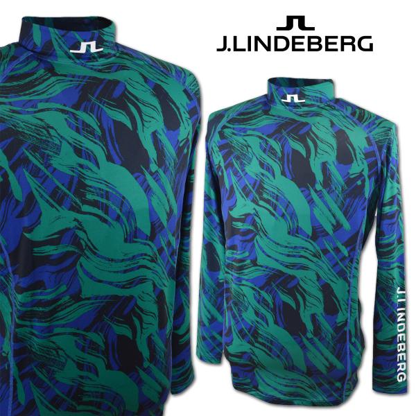 J.LINDEBERG/ジェイ リンドバーグ ゴルフ 長袖ポロシャツ【青】新品！ J.LINDEBERG/ジェイ リンドバーグ ゴルフ 長袖ポロシャツ【青】新品