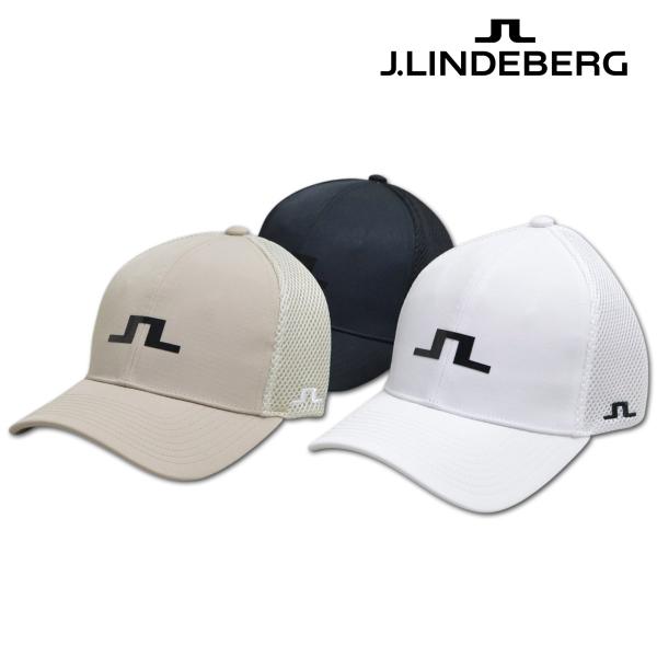J.リンドバーグ キャップ帽子 ゴルフ メンズ 黒 白 ベージュ ゴルフウェア カーブキャップ メッシュ 073-55306