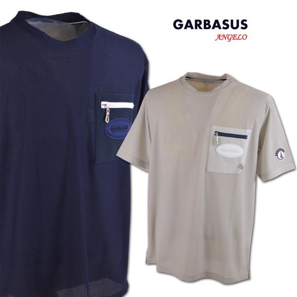 アンジェロ ガルバス 半袖Tシャツ メンズ 春夏用 紺 グレージュ M L LL 51-2505-03