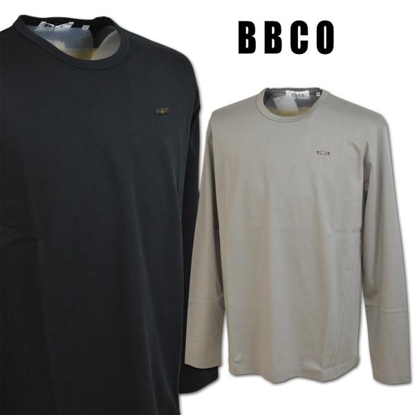 BBCO ビビコ 長袖Tシャツ メンズ 秋冬用 黒 グレー M L LL 56-1598-01