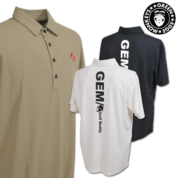 グリーンエッジモンキーズ 半袖ポロシャツ ゴルフ ゴルフウェア メンズ M L LL 白 黒 ベージュ Micro kanoko cool polo GREEN EDGE MONKEYS 60353006