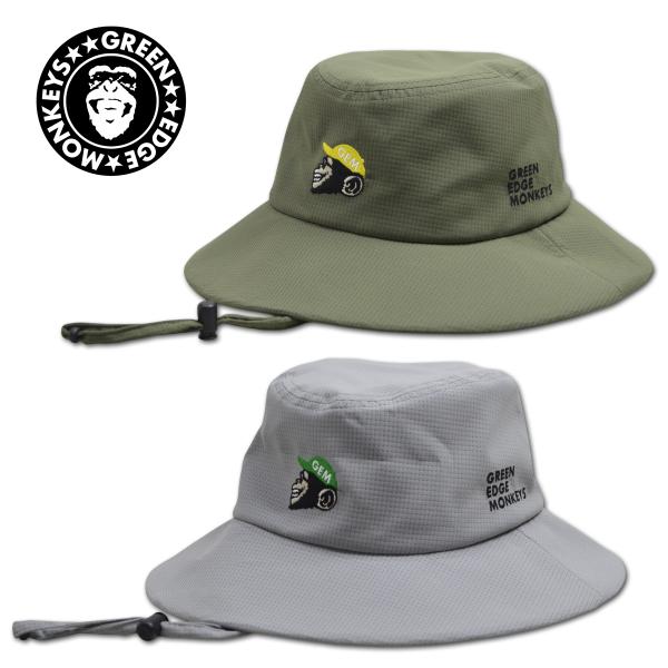 グリーンエッジモンキーズ ハット帽子 バケットハット ゴルフ ゴルフウェア メンズ グレー カーキ Bucket hat GREEN EDGE MONKEYS 60357603