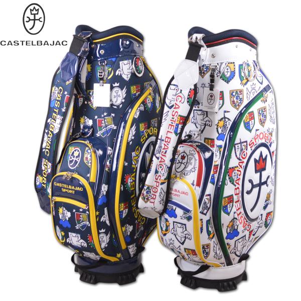 CASTELBAJAC - カステルバジャック ゴルフ キャディバッグ 7233381302 ホワイト CASTELBAJAC カステルバジャック キャディバッグ メンズ ゴルフ