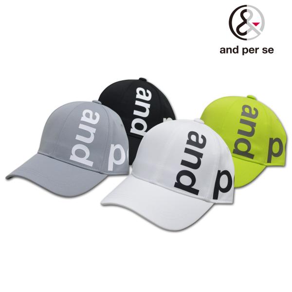 アンパスィ キャップ帽子 ゴルフウェア メンズ グレー 白 黒 グリーン and per se ams8426