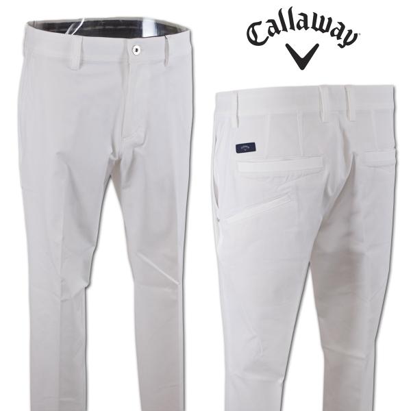 キャロウェイ パンツ 8WAYストレッチダイヤドビーパンツ メンズ ゴルフウェア 春夏用 白 M L LL 3L c26126100-1030