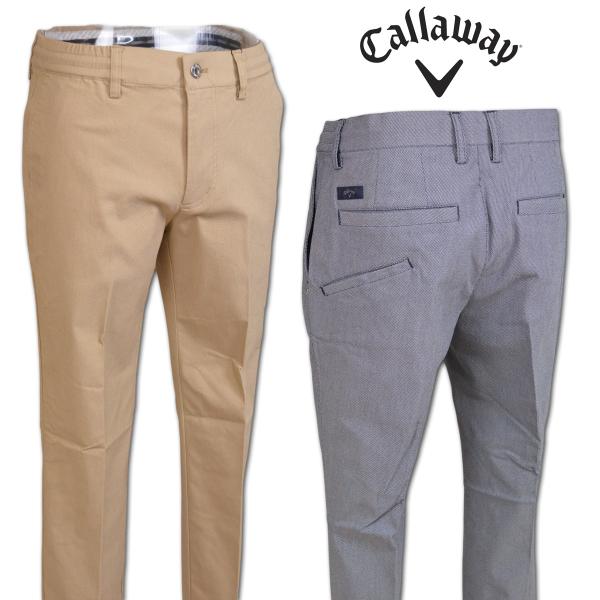 キャロウェイ パンツ ゴルフ ゴルフウェア ハイ！ストレッチドビーパンツ メンズ 秋冬用 紺 ベージュ M L LL 3L c26226102