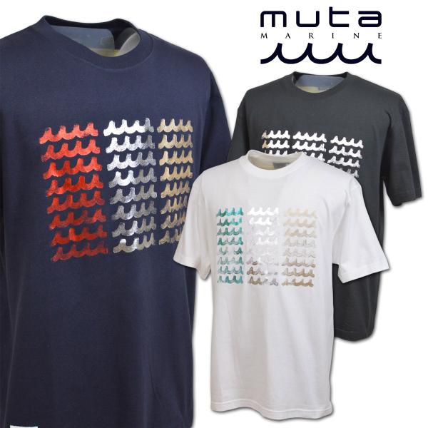 muta 半袖Tシャツ ゴルフ ゴルフウェア マリン marine ACANTHUS アカンサス メンズ 春夏用 白 黒 紺M L LL mmacma2621