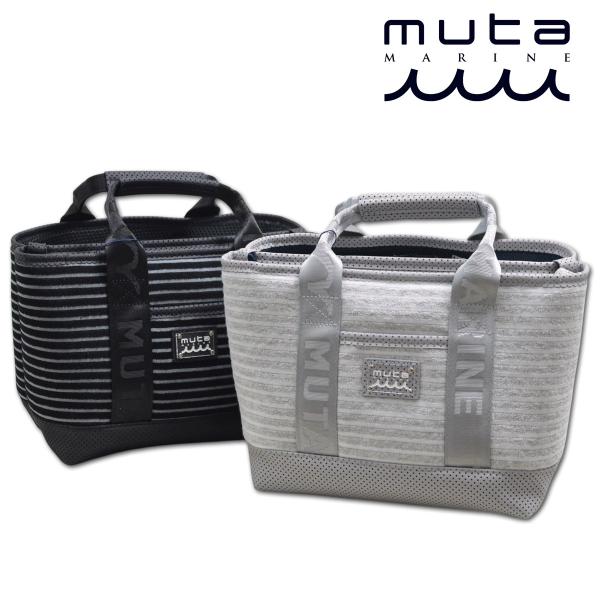 muta カートバッグ ボーダーパイル パーテーショントートバッグ ミニトートバッグ ゴルフ メンズ レディース 黒 グレー  mmsg250603