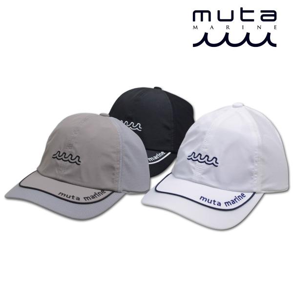 muta キャップ帽子 スイッチング メッシュキャップ ムータ マリン marine ゴルフ ゴルフウェア メンズ 黒 白 グレー mmst622230