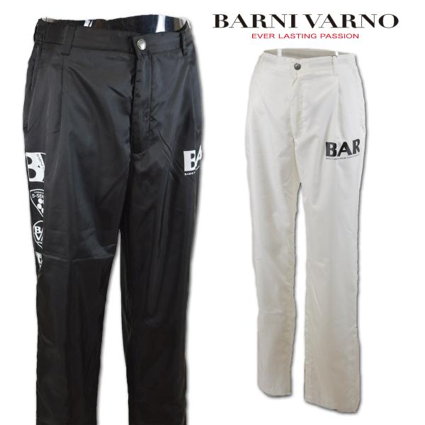 バーニヴァーノ パンツ メンズ BARNI VARNO アウトレット セットアップ 秋冬用 白 黒 M L mpc4883