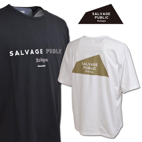 サルベージパブリックコレパ 半袖Tシャツ ゴルフ ゴルフウェア AMPHIBIOUS S/S TEE STAMP メンズ 春夏用 白 黒 S M L svka6004