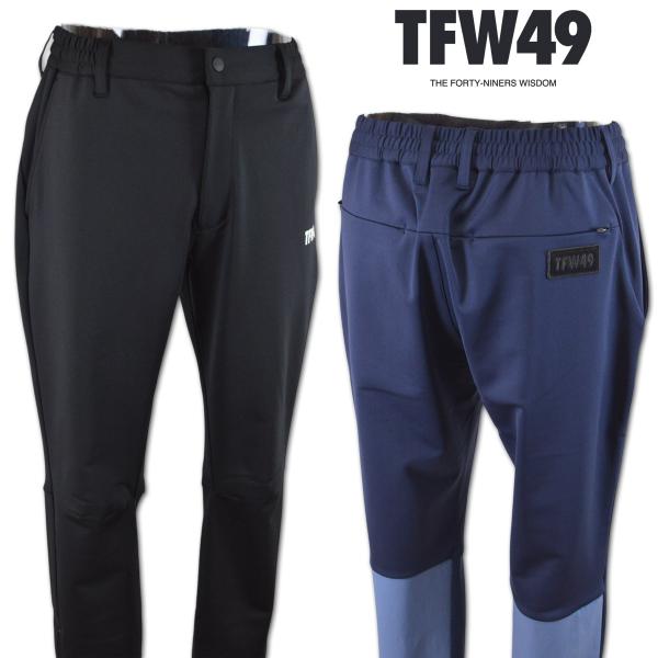 TFW49 黒 スリムフィット ゴルフパンツ TFW49 パンツ ゴルフウェア ACTIVE SLIM JOGGER メンズ 春夏用