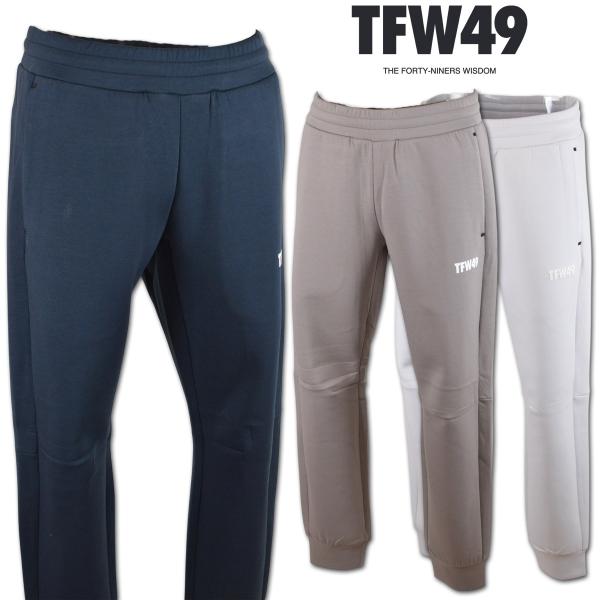TFW49 パンツ ゴルフウェア メンズ スウェット セットアップ 秋冬用 紺 ベージュ グレー M L CARDBOARD MATERIAL JOGGER PANTS t072520013