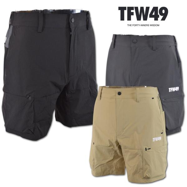 TFW49 ショートパンツ ゴルフウェア LIGHT CARGO PANTS メンズ 春夏用 ベージュ 黒 チャコール M L LL t072610009