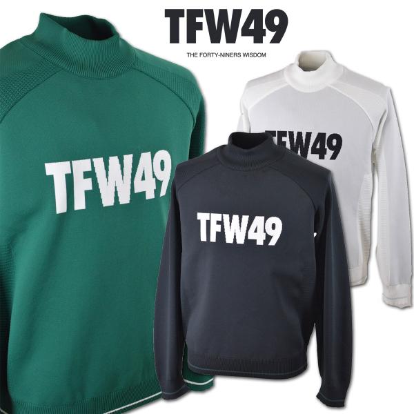 TFW49 ハイネックセーター メンズ 秋冬用 白 黒 グリーン M L LL