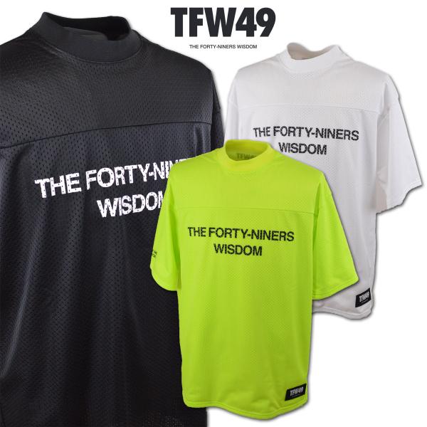 美品　TFW49 半袖ハイネックシャツ メンズ　XL 美品 TFW49 半袖ハイネックシャツ メンズ XL TFW49 半袖
