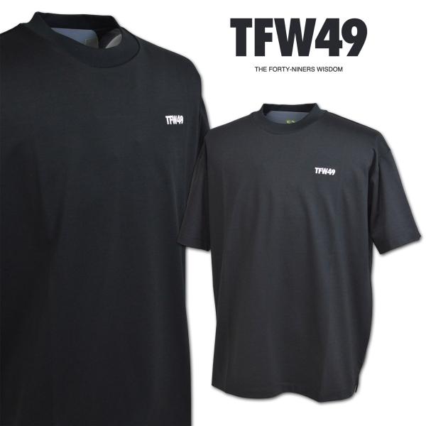 TFW49 半袖Tシャツ ゴルフ ゴルフウェア メンズ 春夏用 黒 M L t102610048
