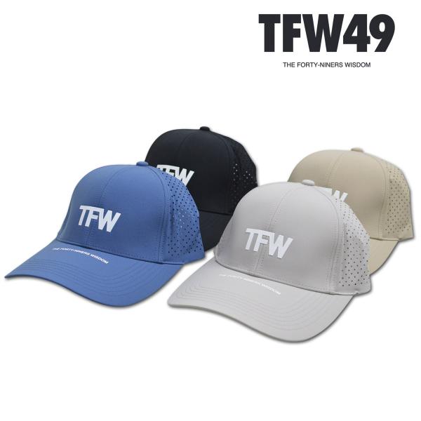 TFW49 キャップ帽子 ゴルフウェア メンズ メッシュ 黒 ブルー グレー PUNCHING MESH 6PANEL t132520027