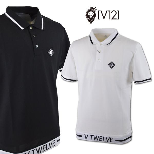 V12 ポロシャツ  v122310-pl09 ホワイト　M V12 ゴルフメンズ ポロシャツ 吸水速乾 LIB OUT POLO | 【公式通販】