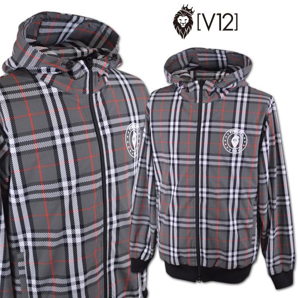 V12（ヴィ・トゥエルヴ） パーカーブルゾン ナイロンジャケット ゴルフ