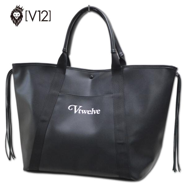さ*る様 新品未使用品　V12 V TWELVE ラージサイズトートバッグ V12（ヴィ・トゥエルヴ） トートバッグ 黒 SL BIG TOTE ゴルフ メンズ