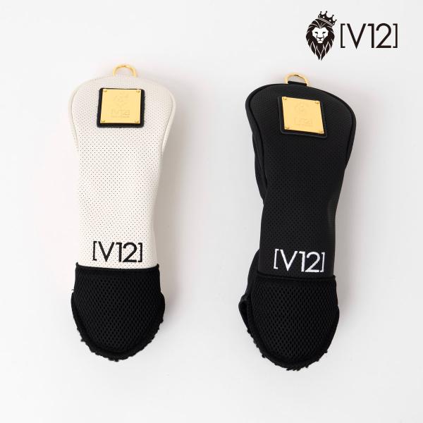 V12 ヘッドカバー フェアウェイウッド FW ESSENTIAL FAIRWAY 黒 白 v122620ac06