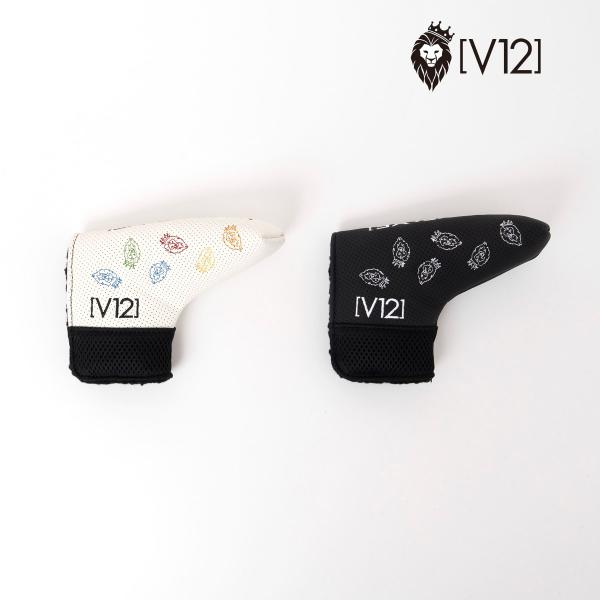 V12 パターカバー ヘッドカバー ピン ONE HAND PUTTER(PING) PT 黒 白 v122620ac08