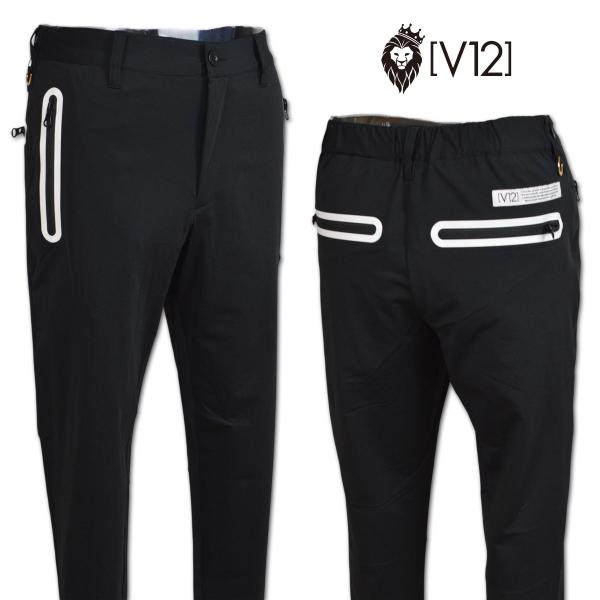 V12 パンツ ゴルフ ゴルフウェア SEAL PK PANTS メンズ 秋冬用 黒 M L v122620pn09