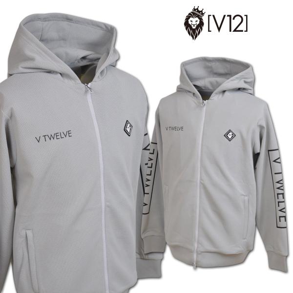 V12 ブルゾン スウェット ゴルフ ゴルフウェア SEAL PK CREW メンズ 秋冬用 グレー M L v122620sw07