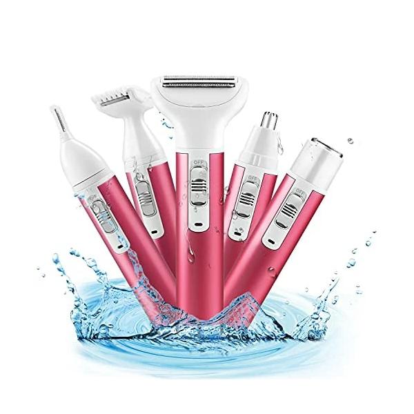 5in1 シェーバー vio 顔 全身 電動シェーバー 多機能シェーバー ボディシェーバー 防水 充電式 つるつる 鼻毛カッター 眉 コードレス レディース メンズ 脱毛