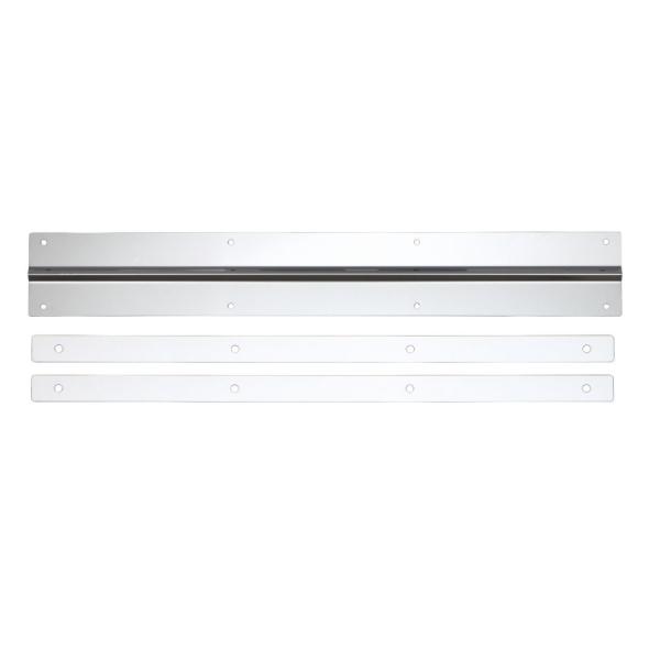 522007 泥除け用ステンプレート泥除け用ステンレス板 鏡面 スリムタイプ 幅600ｍｍ×高さ85ｍｍ 1枚単品ジェットイノウエ従来よりも縦幅が短いスリムタイプのステンプレートです。短い縦幅によりステンプレートが泥除けにスマートに収まりま...