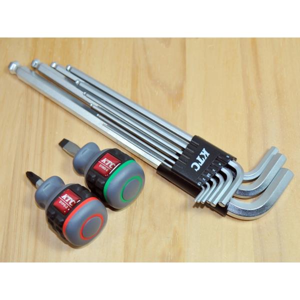 KTC 六角棒レンチ HL259SP スタッビドライバー 握り物 セット KTC ボールポイント六角棒レンチ HL259SP＋スタッビドライバー