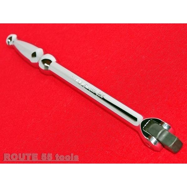 ●KTC 9.5sq (3/8） スピンナーハンドル BS3E 　・大荷重を容易に出せるよう全長３００mm（従来品比２０％長く）に設定。　・握りやすく力が掛けやすい太めのφ２１丸グリップを採用。　・材質の見直しと最適設計により２０％の強度ア...