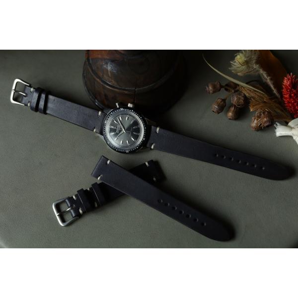 vasco（ヴァスコ） LEATHER WATCH BAND 〜 Black 〜 : Amboy - 通販