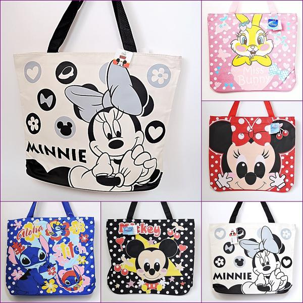 ディズニーキャラクタートートバッグ ビッグバッグ キャンバスバック アイボリー Disney Bag032 Rovel 通販 Yahoo ショッピング
