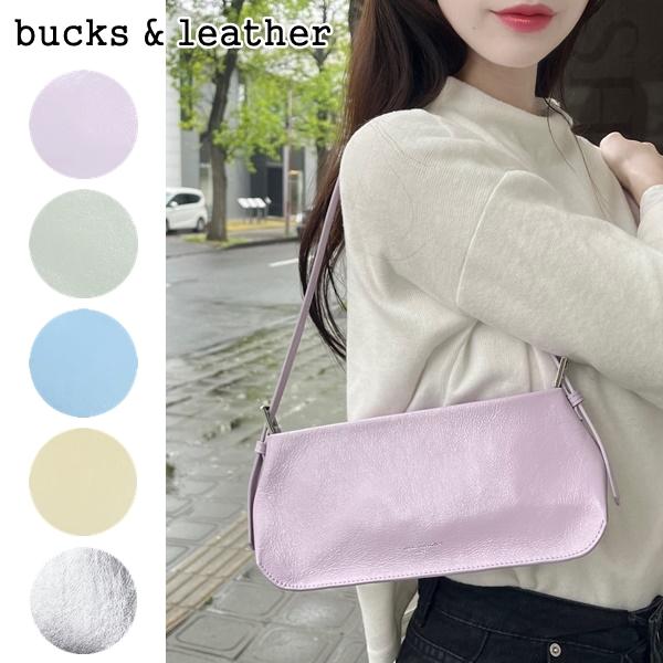 bucks & leather キャンディバッグ 牛革 レザー 本革 ハンドバッグ