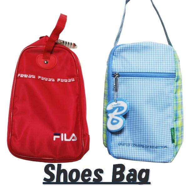 有名ファッションブランド、FILA・BENETTONの上履き入れです！【サイズ】・FILA:16×28×8・BENETTON14×26×7≪正しいお手入れ方法≫◎水で丸洗いすることは絶対におやめ下さい。◎ベンジン、シンナー等のアルコール系の...